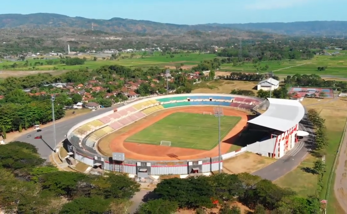 Stadion Sultan Agung yang berada di Desa Trimulyo, Kabupaten Bantul, Yogyakarta.