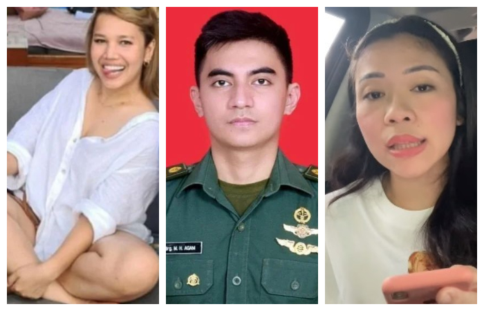 Dari kiri, Bianca Alyssa, Lettu CKM drg Malik Hanro Agam, dan drg. Anandira Puspita Sari.
