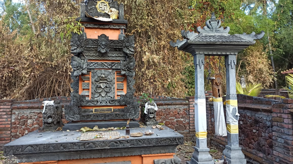 Kulkul Alit di sebelah utara Pura Negara Gambur Anglayang yang tak bisa sembarangan dibunyikan