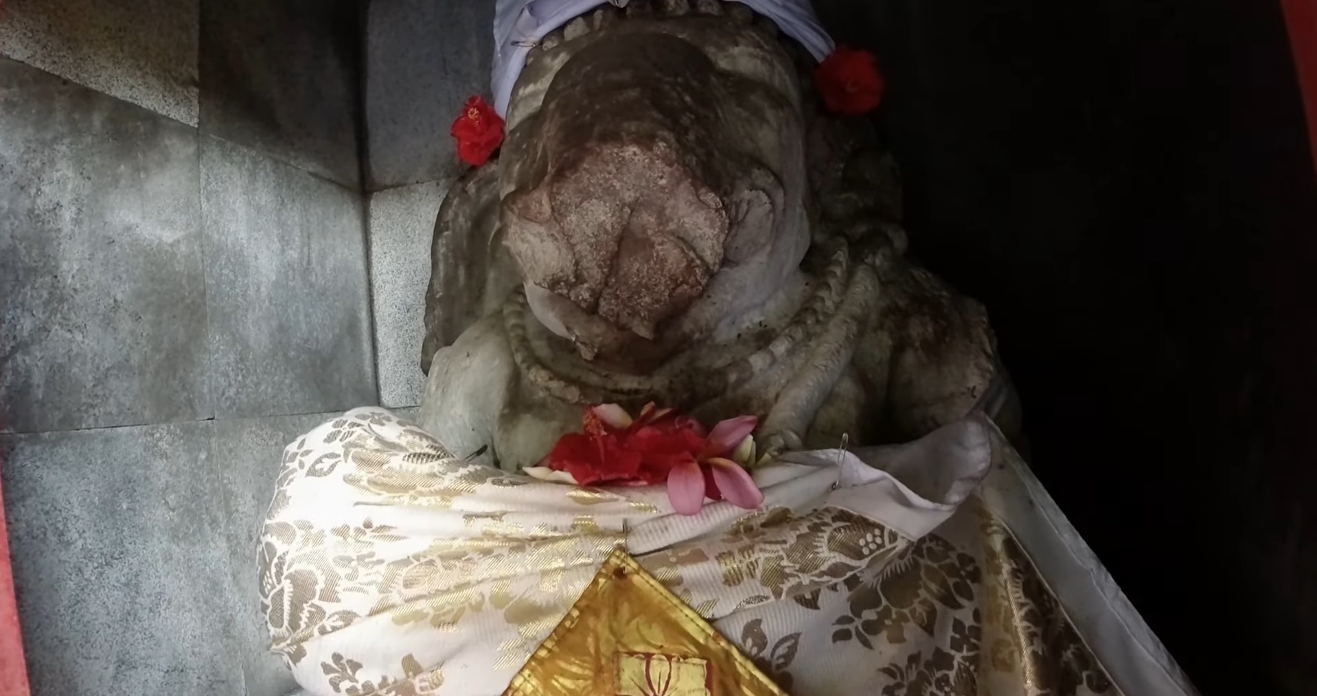 Arca Ganesha di Pura Blanjong, Sanur, Denpasar