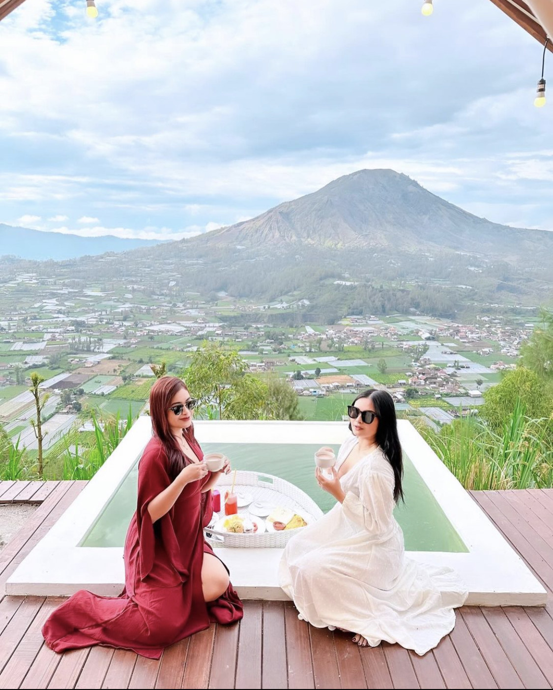 Pemadangan yang menawan saat  menginap di Pinggan Luxury Camp, Desa Pinggan, Kecamatan Kintamani, Kabupaten Bangli, Bali.&nbsp;