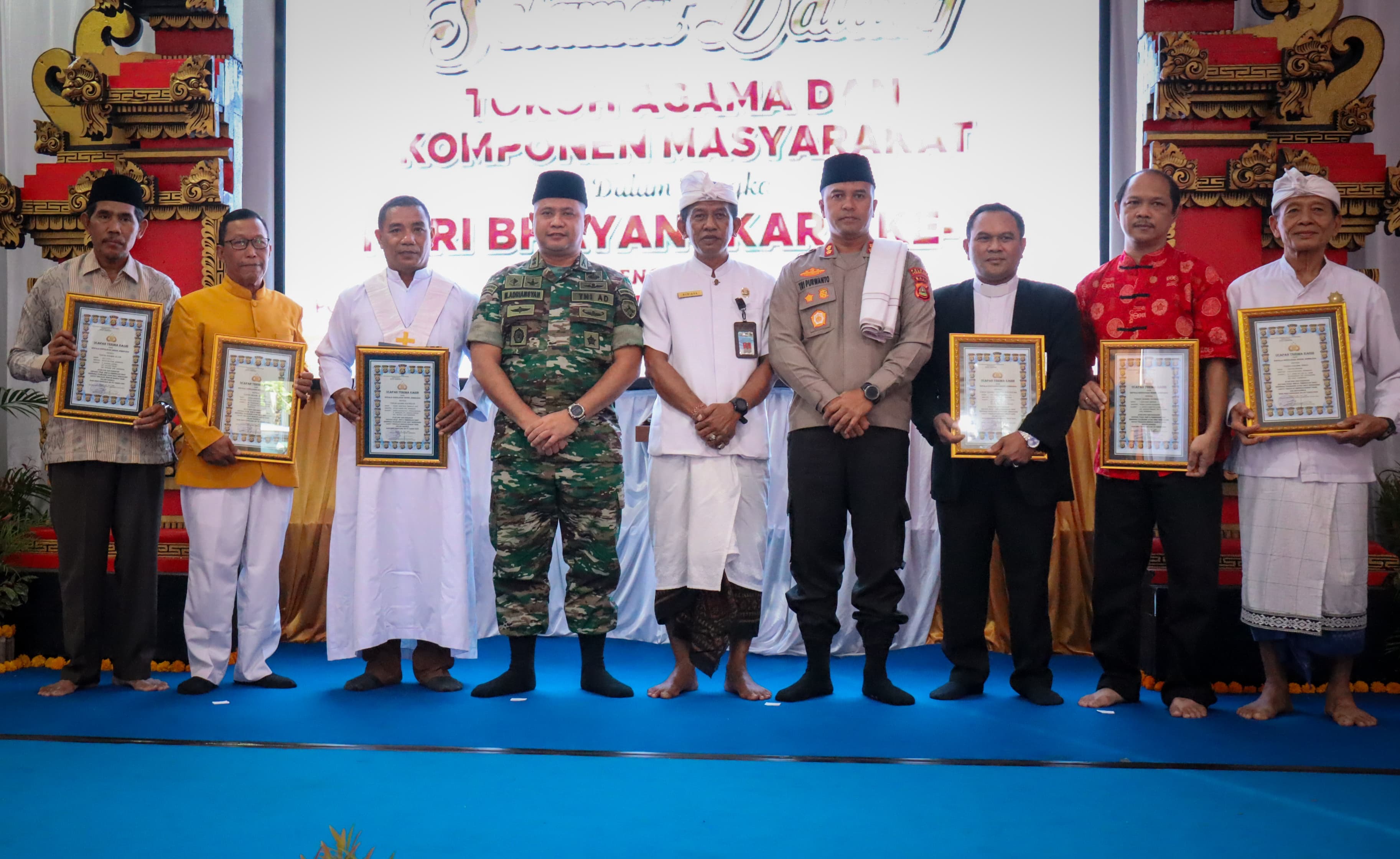 Kegiatan doa bersama Pilkada Damai di Mapolres Jembrana