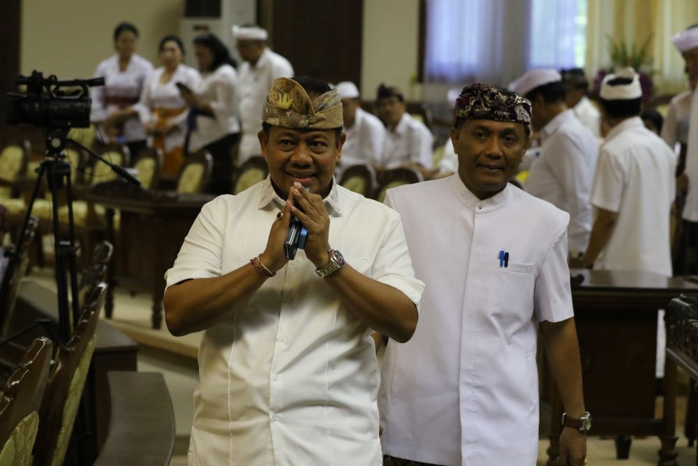 Pj Gubernur Bali, Sang Made Mahendra Jaya, menanggapi isu gempa Megathrust yang dikabarkan berpotensi mengguncang Bali.