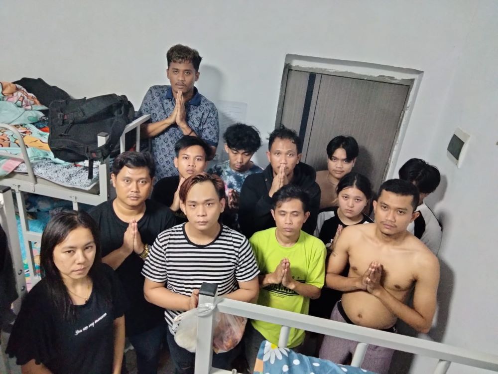 Salah satu foto penyekapan yang menimpa calon tenaga kerja asal Buleleng Bali di perbatasan Myanmar - Thailand.