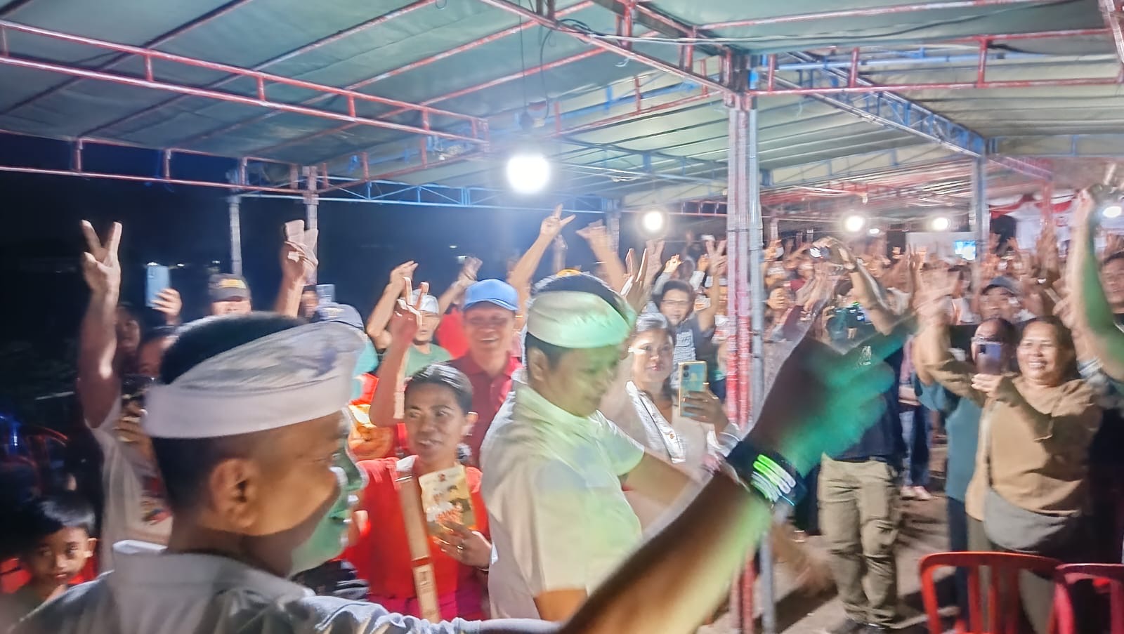 BERI DUKUNGAN : Acara tatap muka terbatas  Bang Ipat di Kelurahan Baler Bale Agung, Rabu (6/11/2024).