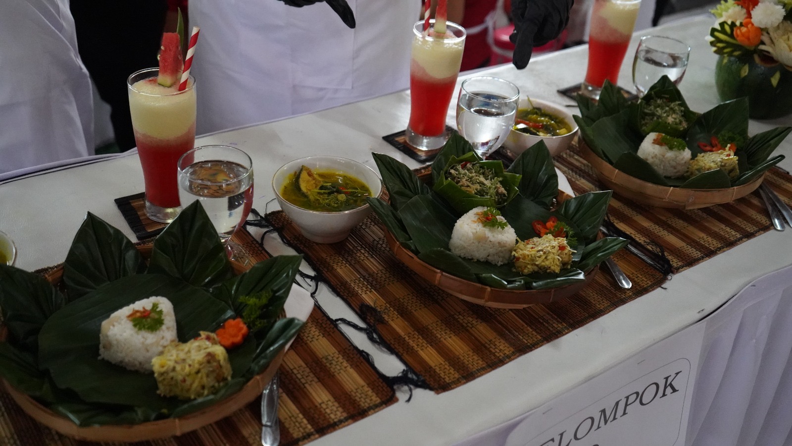 Kuliner yang dimasak hasil lomba yang diselenggarakan DWP Buleleng
