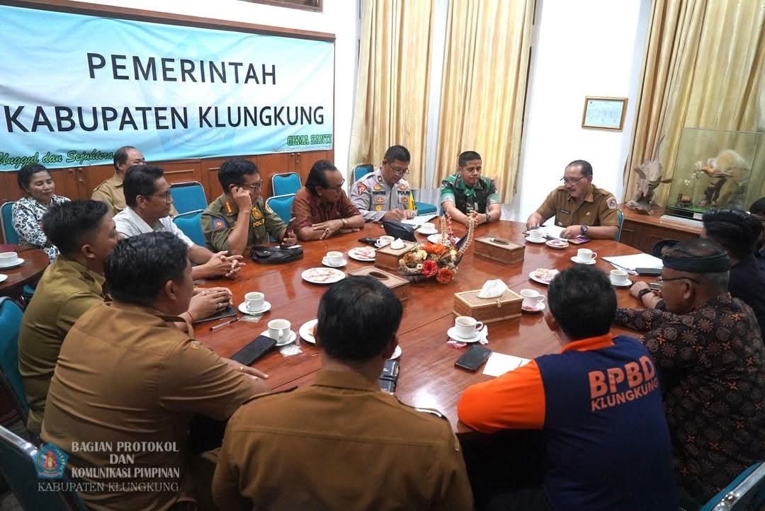 ANTISIPASI : Rapat Tim Terpadu Penanganan Konflik Sosial di Kantor Bupati Klungkung, Senin (16/12/2024).&nbsp;