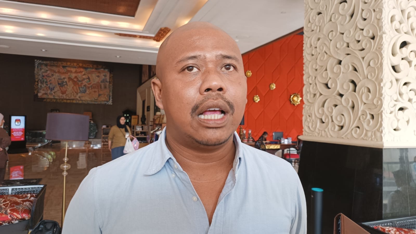 ABSEN:&nbsp;Ketua Tim Pemenangan Mulia-PAS, I Kadek Budi Prasetya alias Rambo