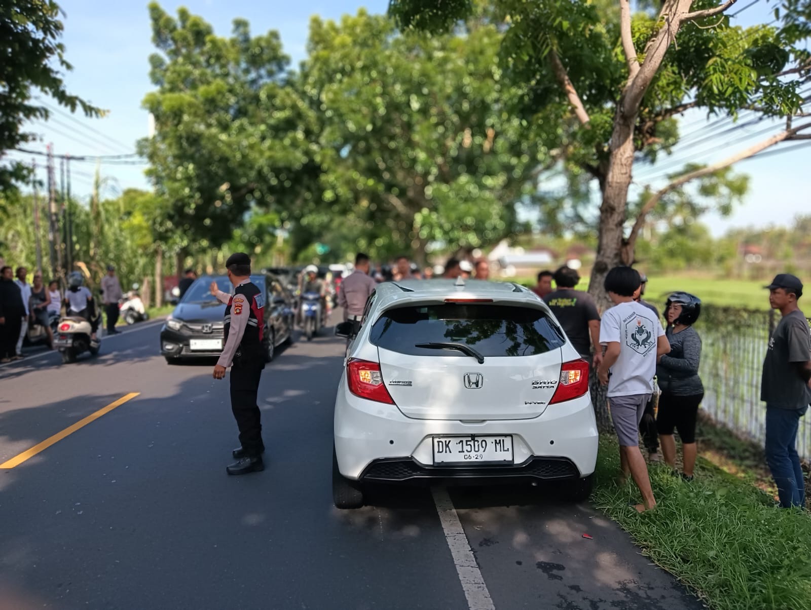 lakalantas di Jalan Denpasar-Gilimanuk KM 89-90, Desa Pohsanten, Kecamatan Mendoyo, Jembrana, Minggu (19/1/2025).