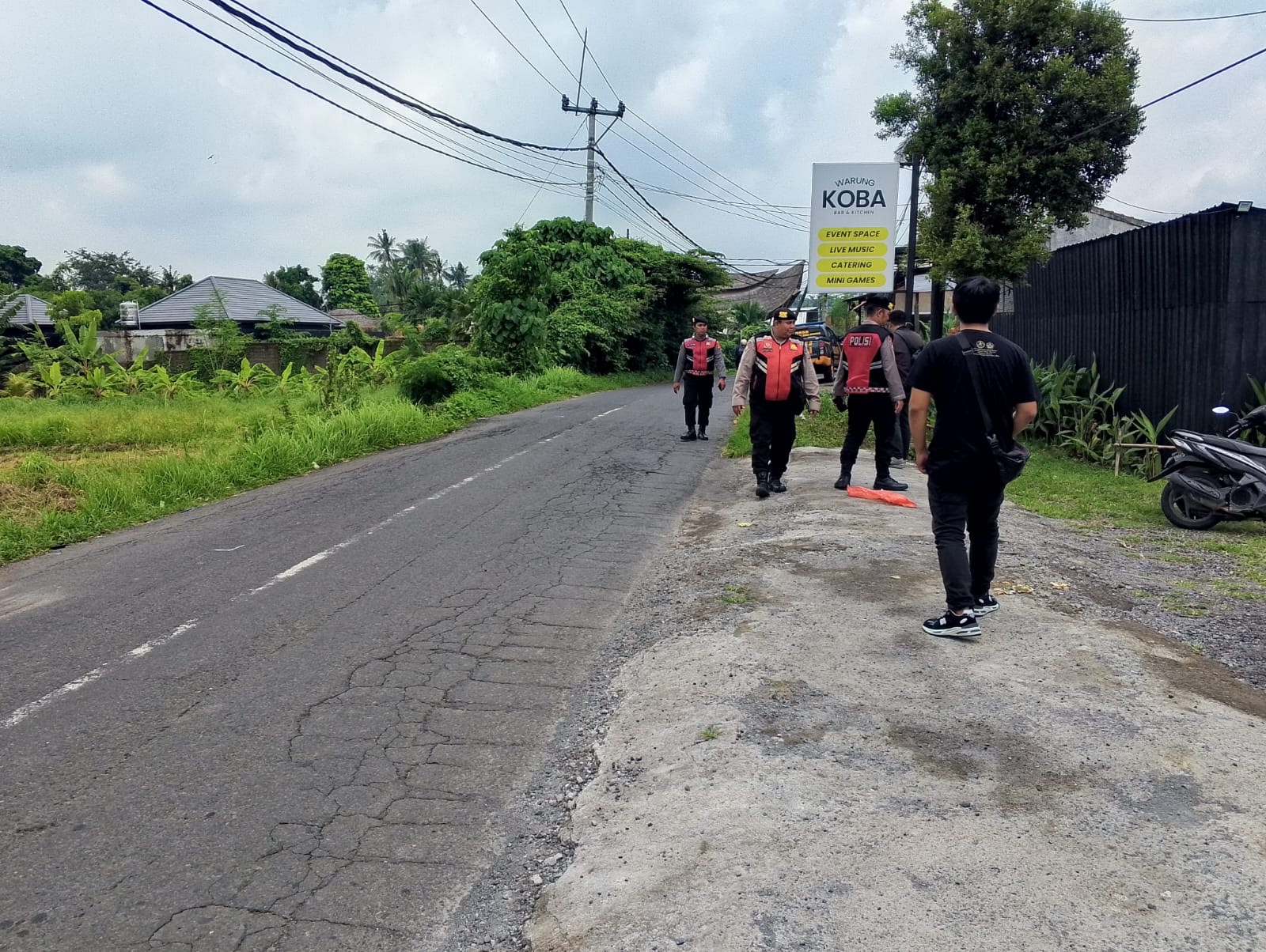 TKP penemuan mayat  I Made Agus Aditya, 26.