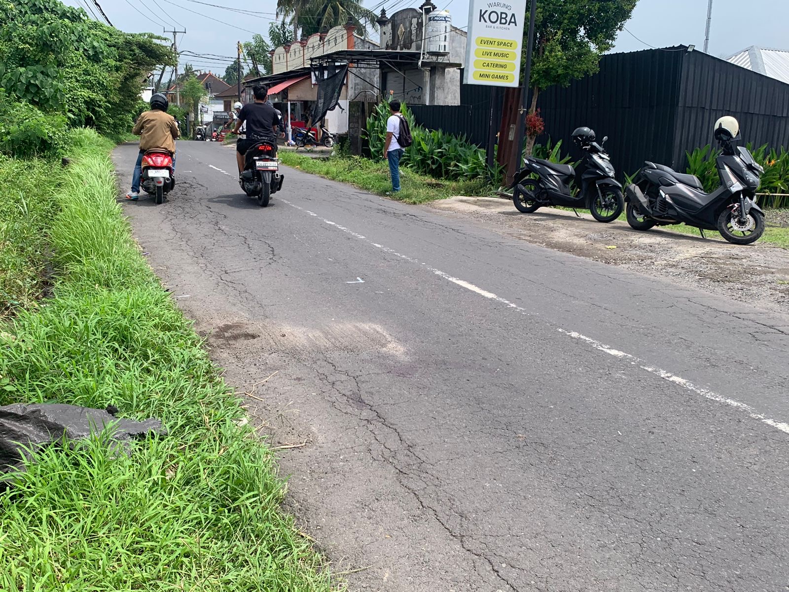 TKP penemuan mayat  I Made Agus Aditya, 26.