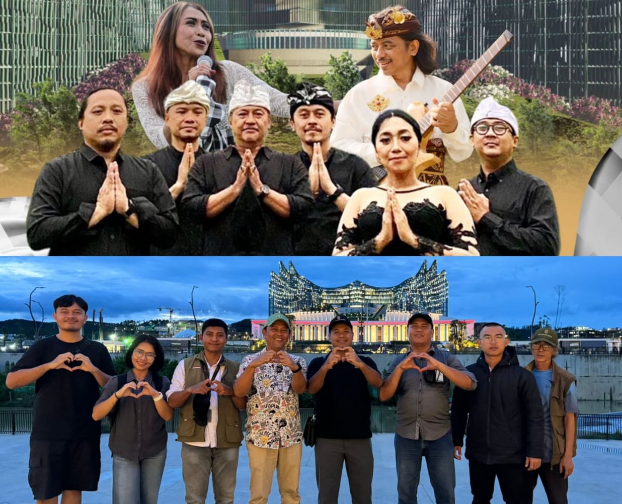 KOORDINASI : I Gusti Agung Bagus Mantra, koordinasi dengan pihak IKN sekaligus cek lokasi, jelang Komunitas seniman Nyanyian Dharma (ND) gelar aksi khusus di Ibu Kota Nusantara (IKN).