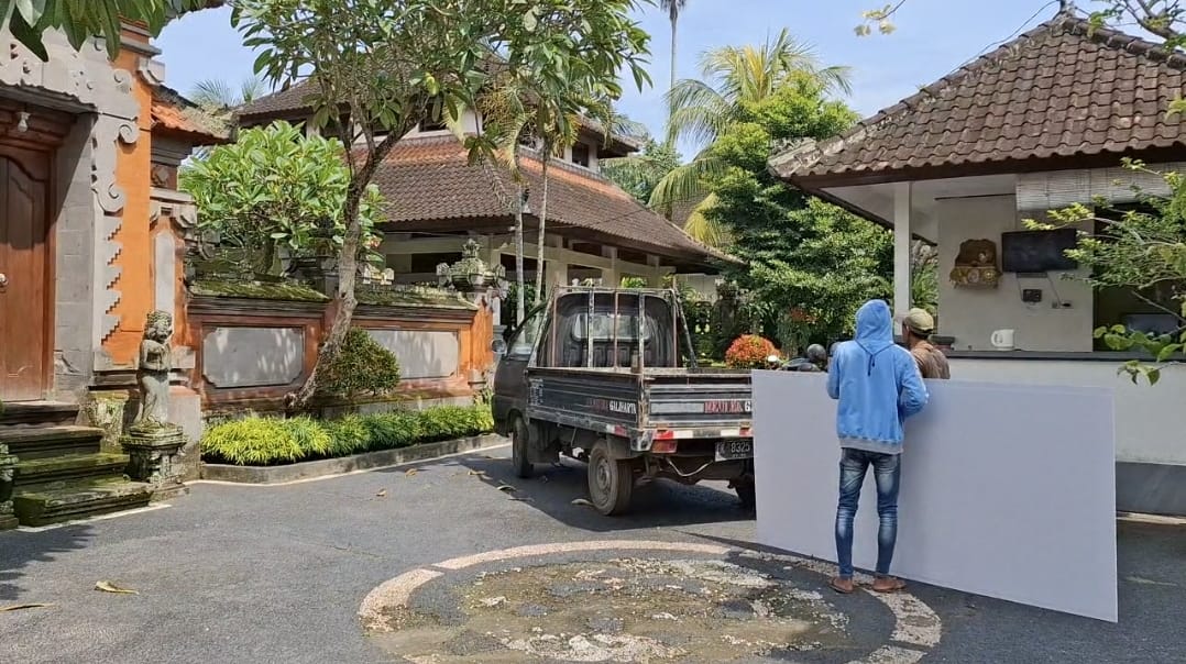 DITATA : Kondisi di Rumah Jabatan Bupati Klungkung jelang pelantikan.&nbsp;