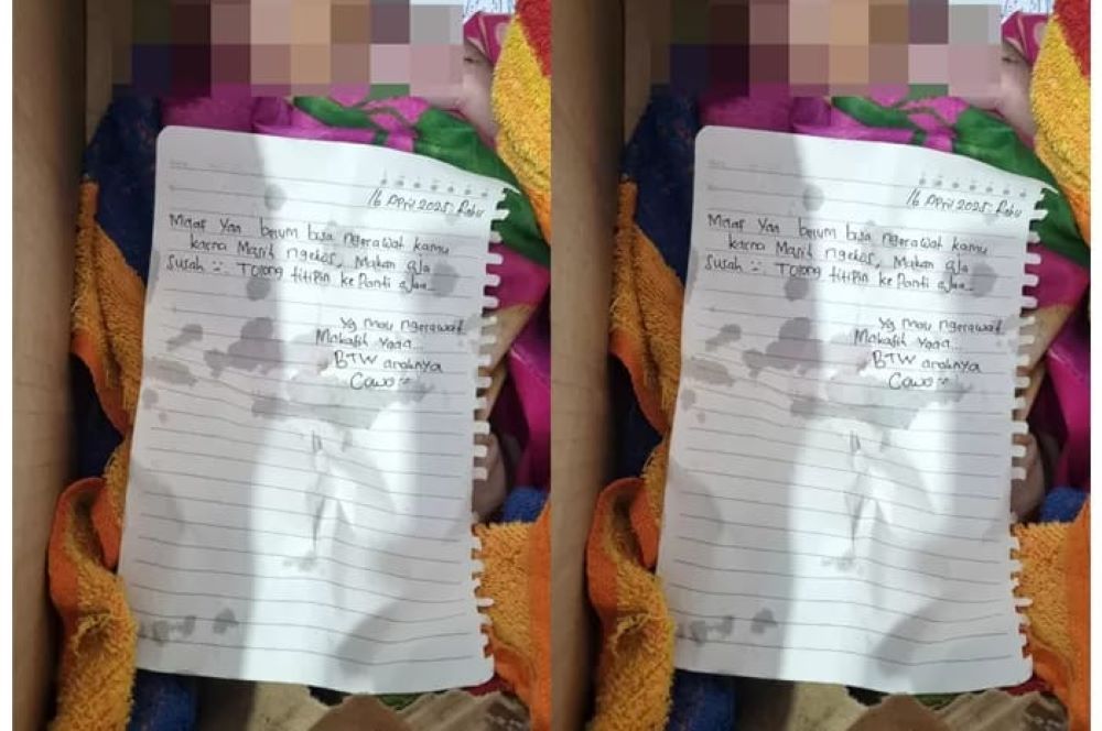 Bayi laki-laki tak berdaya dalam kardus ditemukan pencari barang bekas di Kudus.