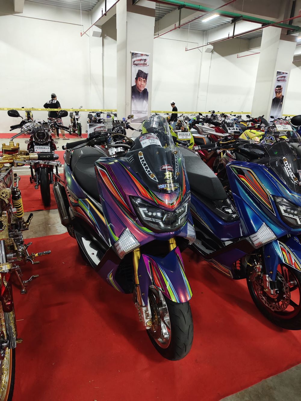 Modifikasi motor matic kian menarik dan variatif.