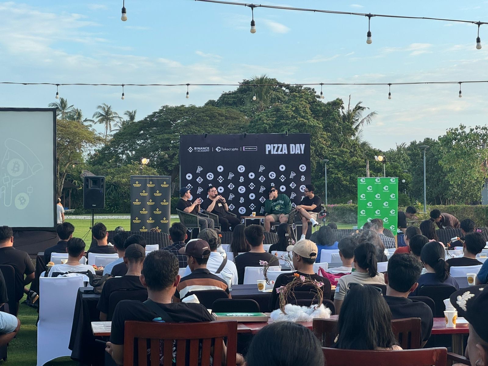 Bitcoin Pizza Day, diskusi seputar kripto di Pantai Jerman, Badung jadi momentum edukasi digital di Bali, Sabtu (24/5).
