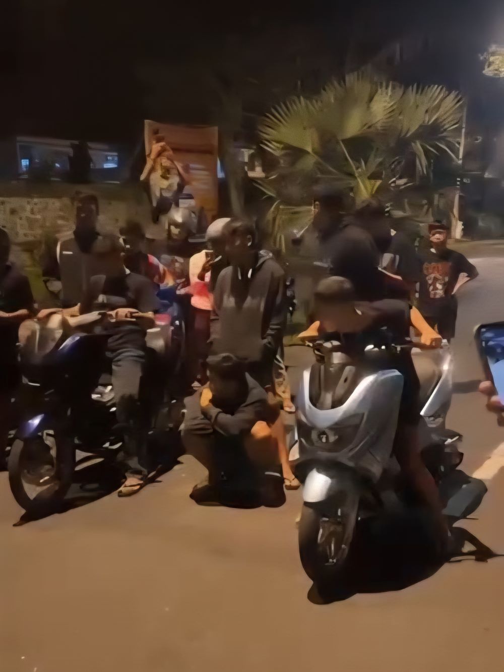 Tangkapan layar video viral balapan liar di Karangasem.
