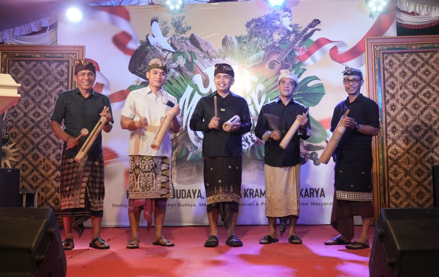 Wakil Bupati Jembrana I Gede Ngurah Patriana Krisna membuka acara Yeh Mekecir Festival 1