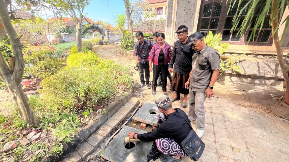 Kelurahan Serangan Denpasar berkolaborasi dengan BTID membangun teba modern.