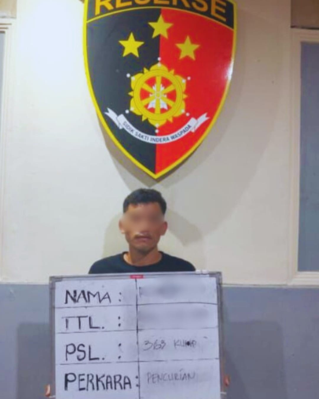 Pelaku pembobolan gudang kosmetik di Gatsu Timur.