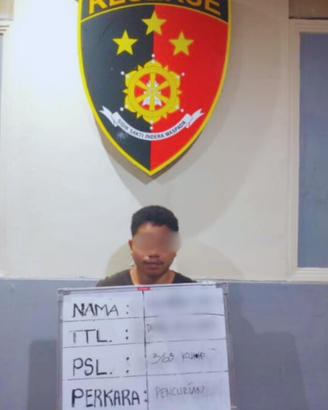 Pelaku pembobolan gudang kosmetik di Gatsu Timur.