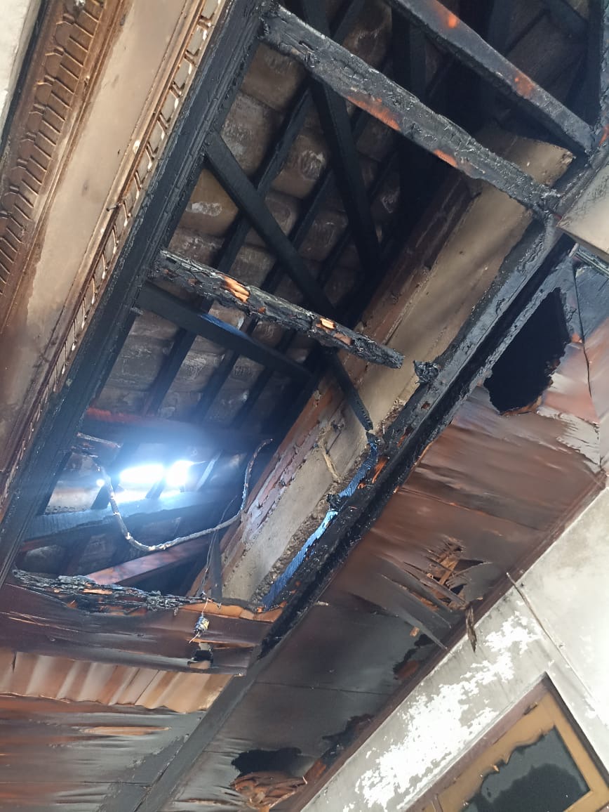 Kondisi rumah warga di Desa Melaya, Kecamatan Melaya, Jembrana usai terbakar, Kamis (28/8).