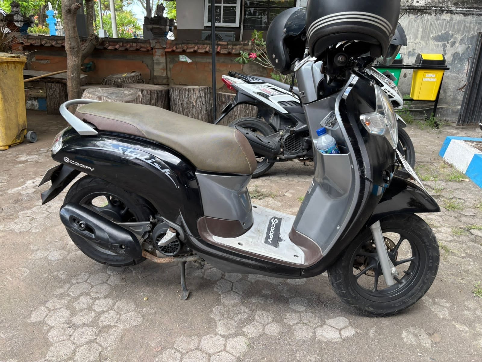 Kendaraan  terduga pelaku curanmor saat diamankan di Polsek Kawasan Pelabuhan Gilimanuk.