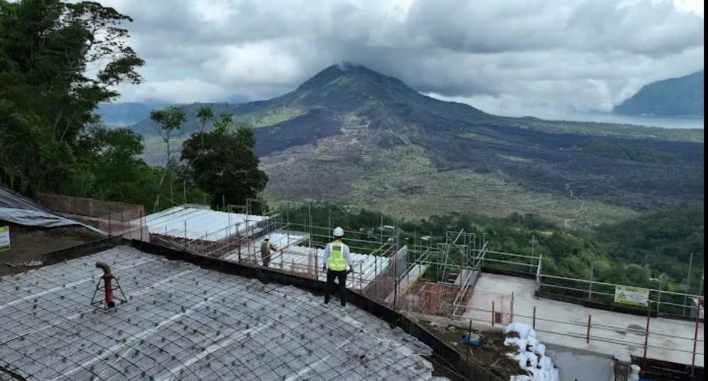 Salah satu proyek properti di Kintamani Bangli yang diduga melibatkan Sergei.