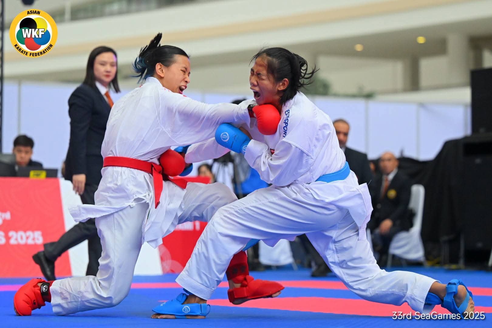 Karateka Jembrana Ni Made Dwi Kartika Aprianti di SEA Games 2025 Thailand.