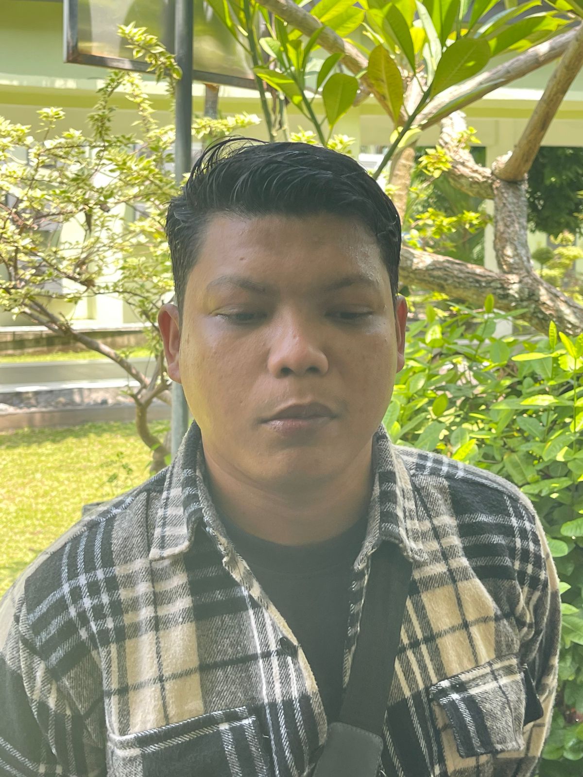 Abdul Rozak Agus Maulana saat ditemui di RSU Negara, Rabu (17/12).