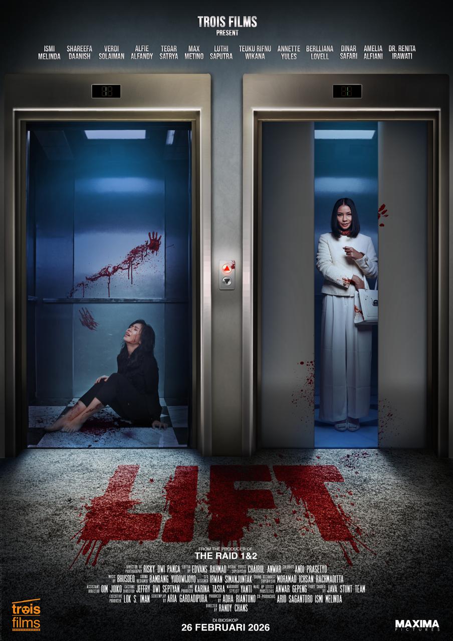 Teror psikologis dalam film Terbaru berjudul Lift, suguhkan permainan hidup-mati dalam ruang sempit yang penuh darah.