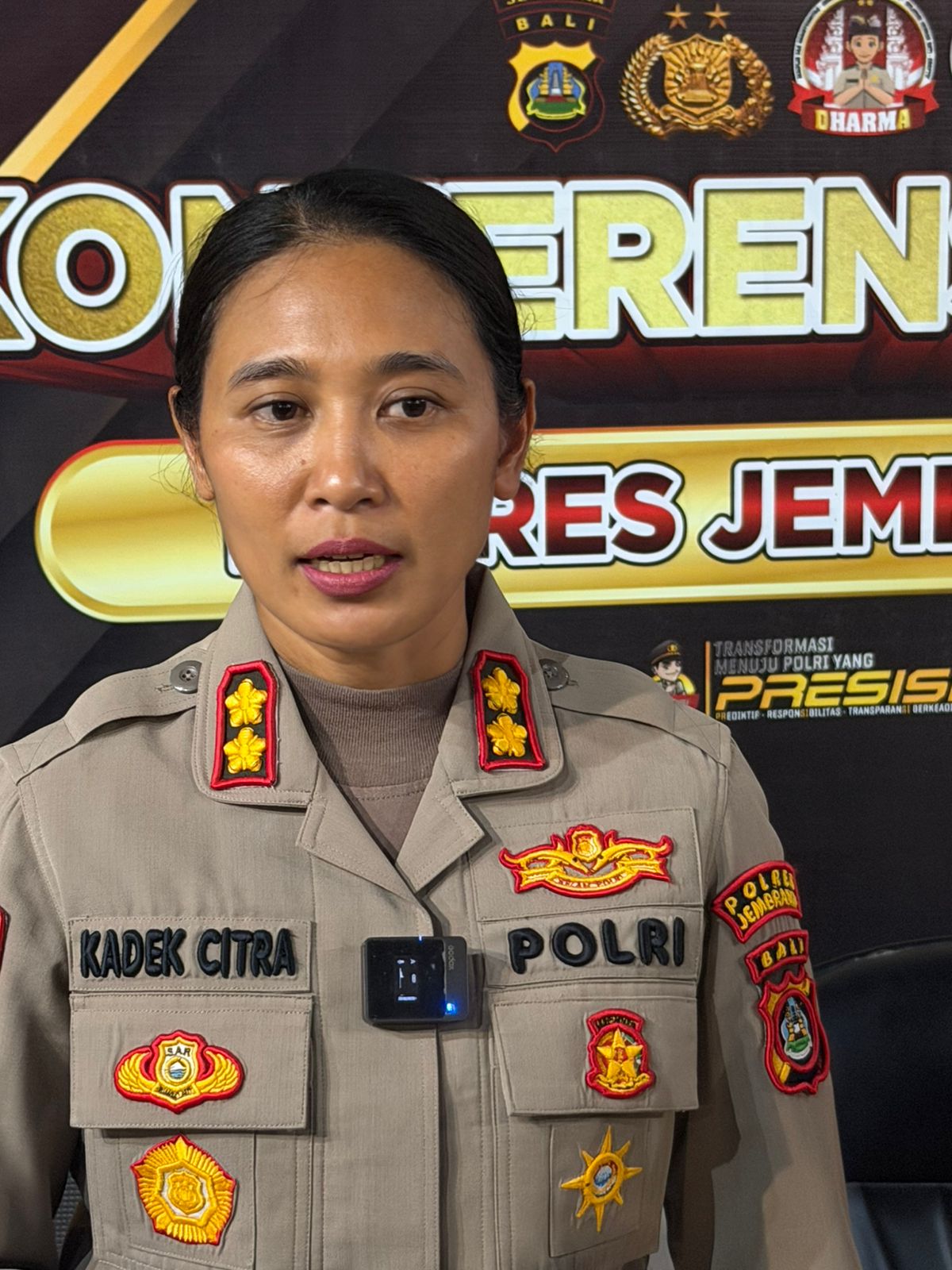 Kapolres Jembrana, Kadek Citra Dewi Suparwati.