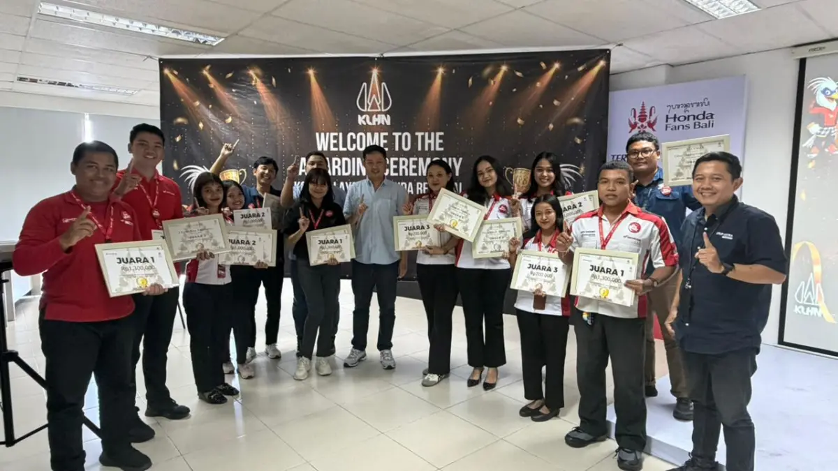 Wakil terbaik Astra Motor Bali menuju Awarding Kontes Layanan Honda Regional (KLHR) 2026. (ist)