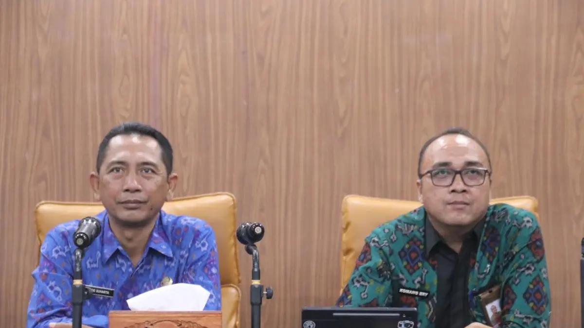 Virtual meeting Diskominfosanti Buleleng dalam menghadapi Evaluasi Penyelenggaraan Statistik Sektoral 2026. (ist)