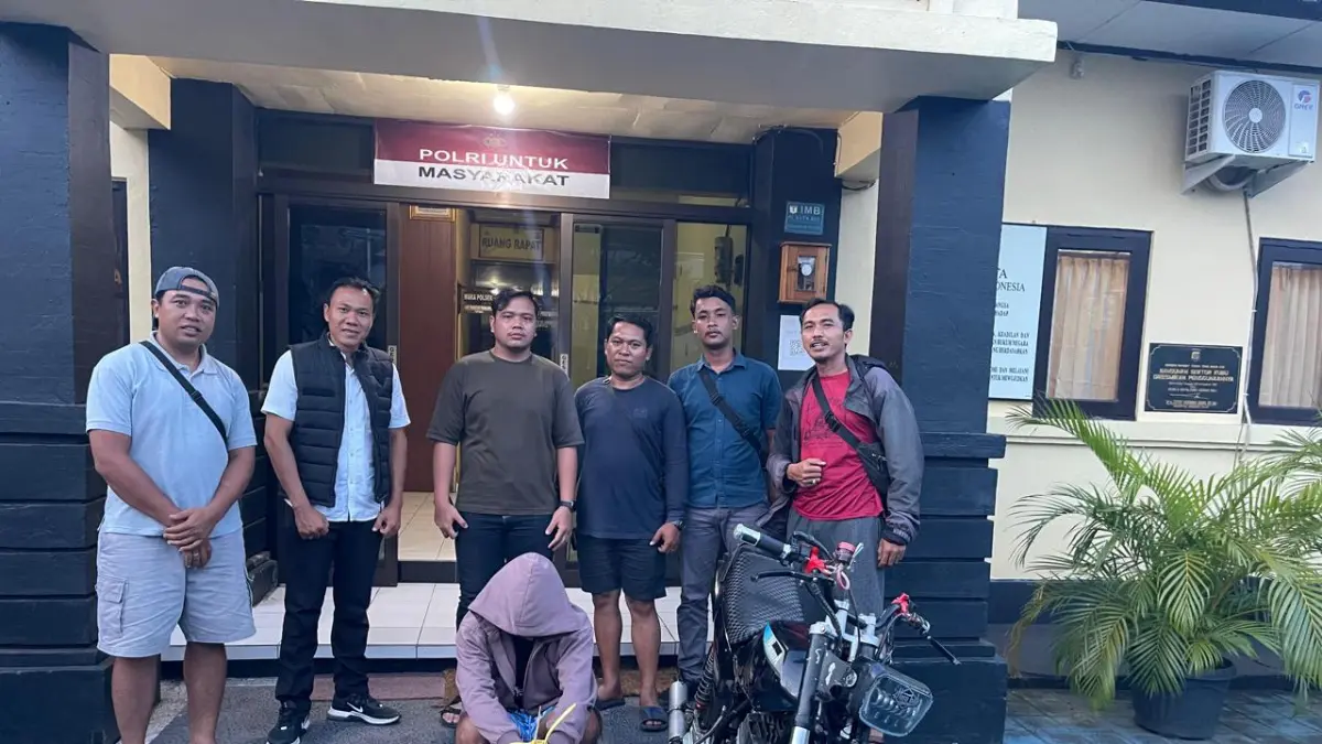 DITANGKAP: Remaja berinisial IGM alias L diringkus tim Polsek Bebandem. (ist)