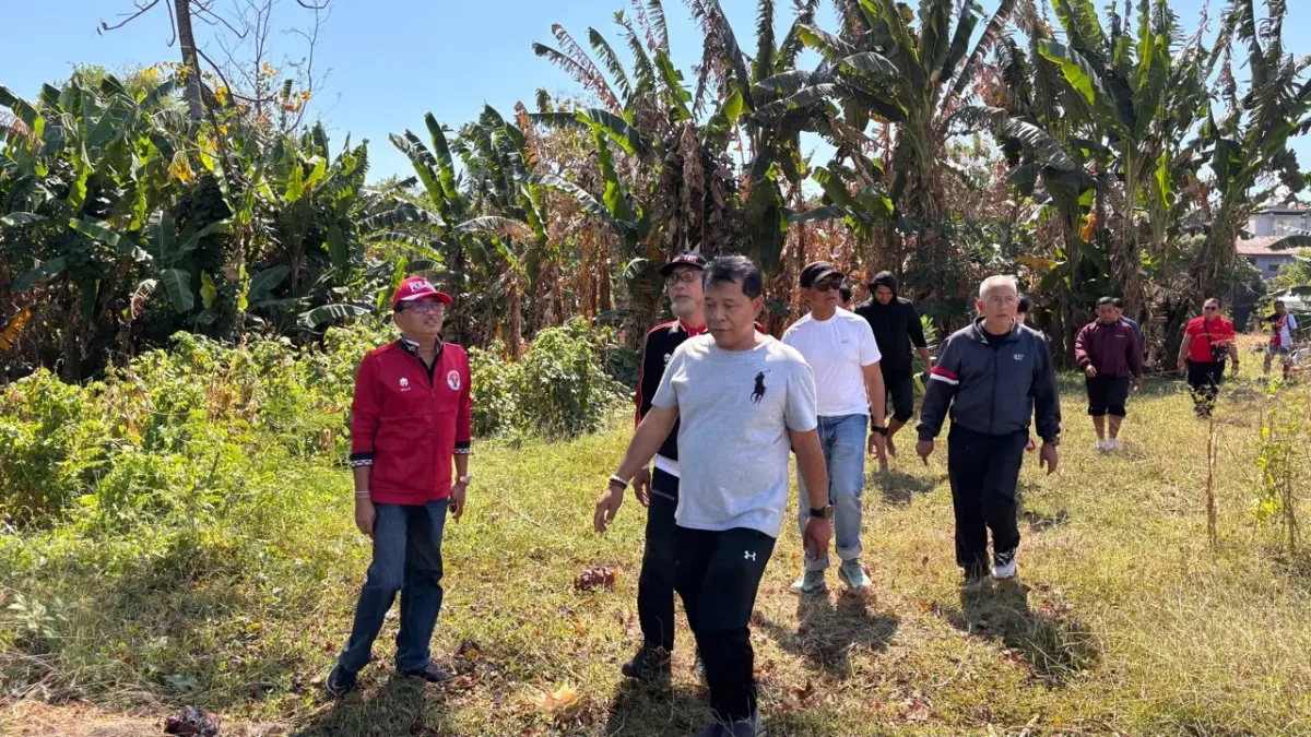Survei lapangan lokasi venue wall panjat tebing di kawasan Taman Asri Banyuasri. (ist)