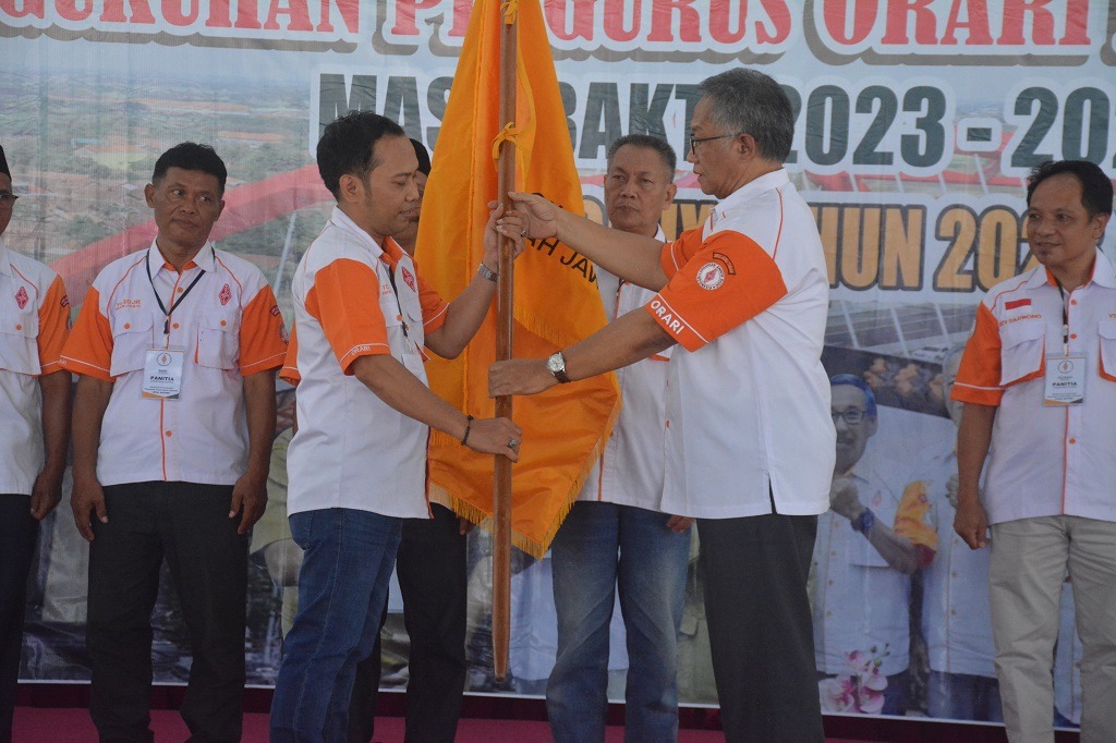 PENGUKUHAN: Suasana pengukuhan pengurus ORARI Kabupaten Batang periode 2023-2026. (istimewa)