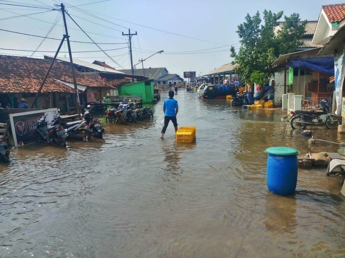 BENCANA: Suasana banjir di Kabupaten Batang tahun 2022 lalu. (Riyan Fadli/Jawa Pos Metro Pekalongan)