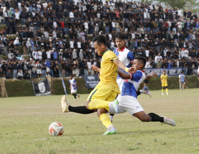 PERTANDINGAN : Persip Pekalongan saat bertanding dalam Kompetisi Liga 3 Jawa Tengah&nbsp;