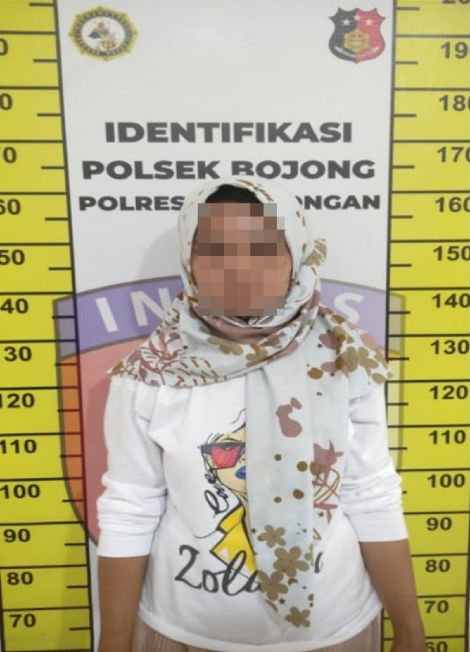 TERSANGKA: Sosok tersangka UR yang telah ditangkap polisi.