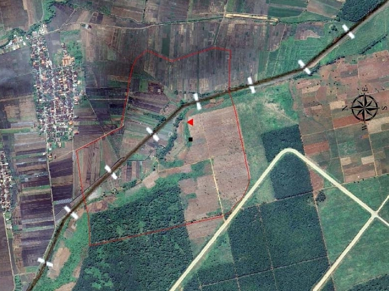 EKSKAVASI: Peta luasan Candi di situs pemandian Balekambang yang berada di Kecamatan Gringsing. (istimewa)