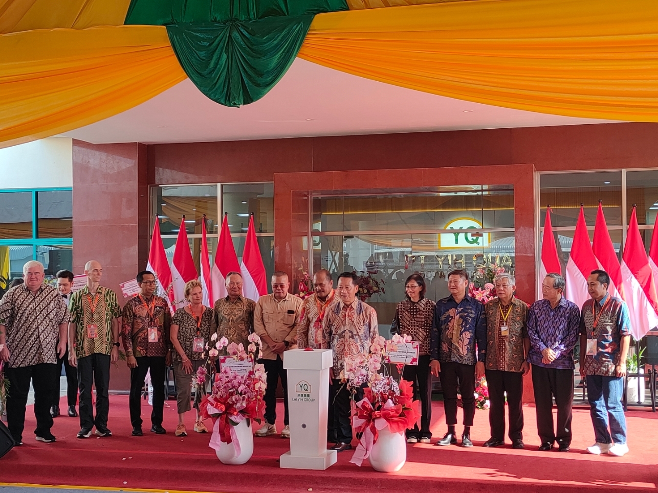 Peresmian pabrik padat karya PT Yih Quan di KITB. (Riyan Fadli Jawa Pos Metro Pekalongan