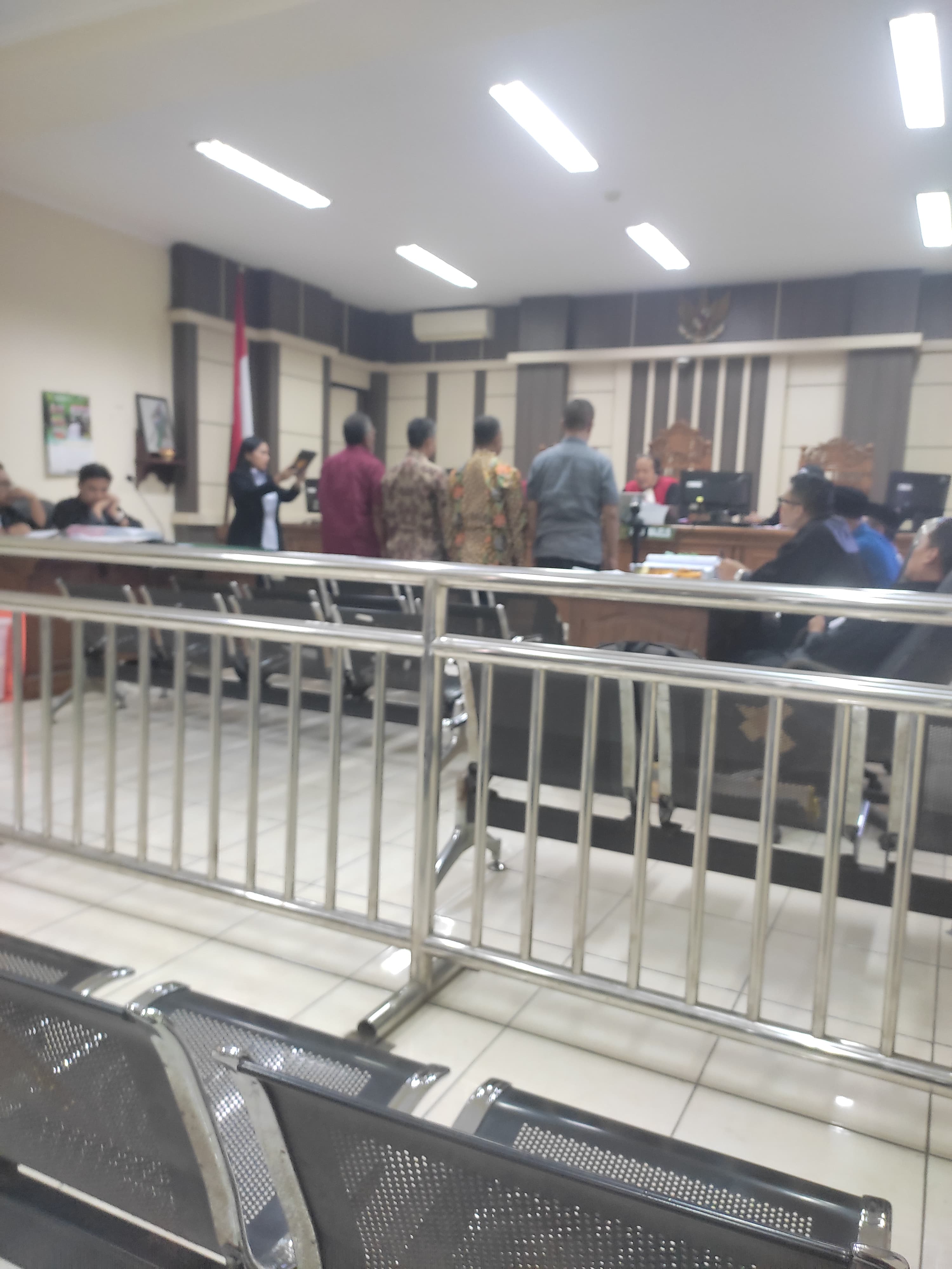 SIDANG: Suasana sidang kasus korupsi dana hibah KONI Kabupaten Pekalongan di Pengadilan Tipikor Semarang, Senin (12/8/2024).