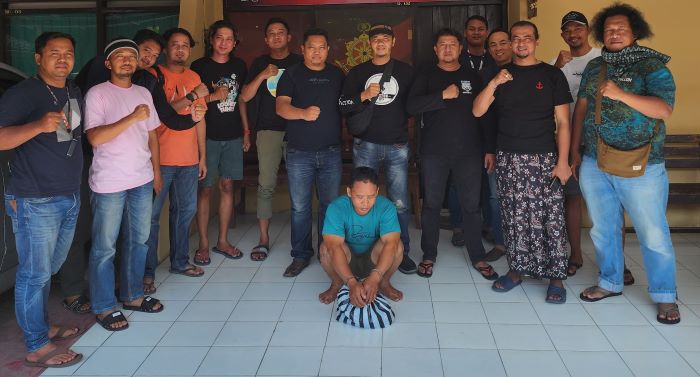 DIBEKUK: Pelaku AS dibekuk oleh Tim Resmob Polres Pekalongan di wilayah Kabupaten Sragen setelah buron lima tahun.
