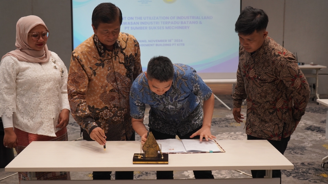 INVESTASI: Penandatanganan kerjasama yang dilakukan di KITB