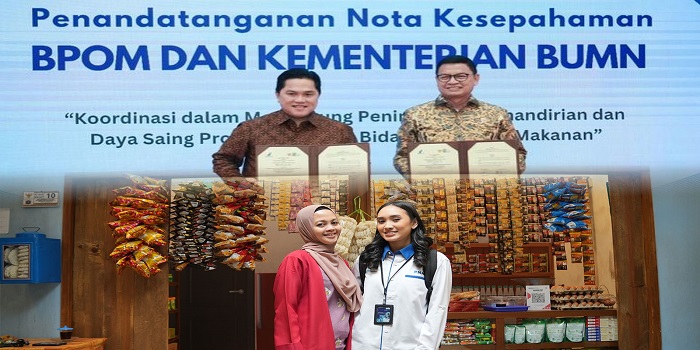 TINGKATKAN DAYA SAING : Menteri BUMN Erick Thohir dalam meningkatkan daya saing UMKM untuk menembus pasar yang lebih luas, baik domestik maupun global.