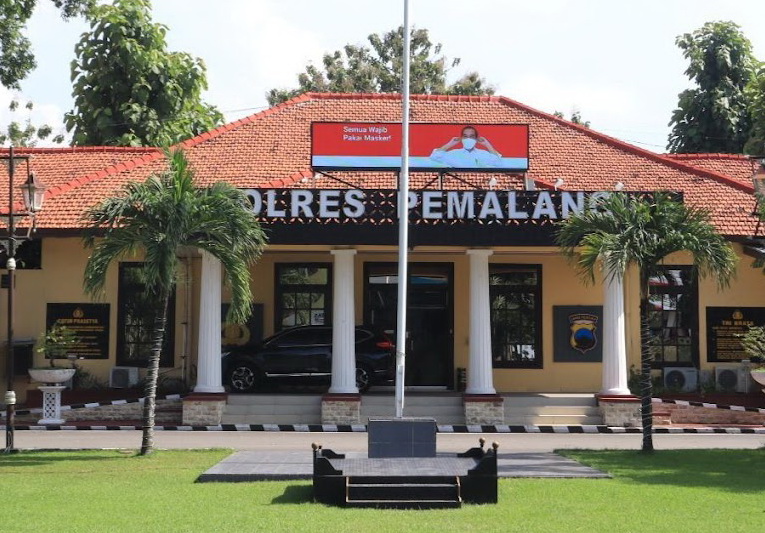 MAPOLRES - Penampakan kantor Polres Pemalang Jawa Tengah.