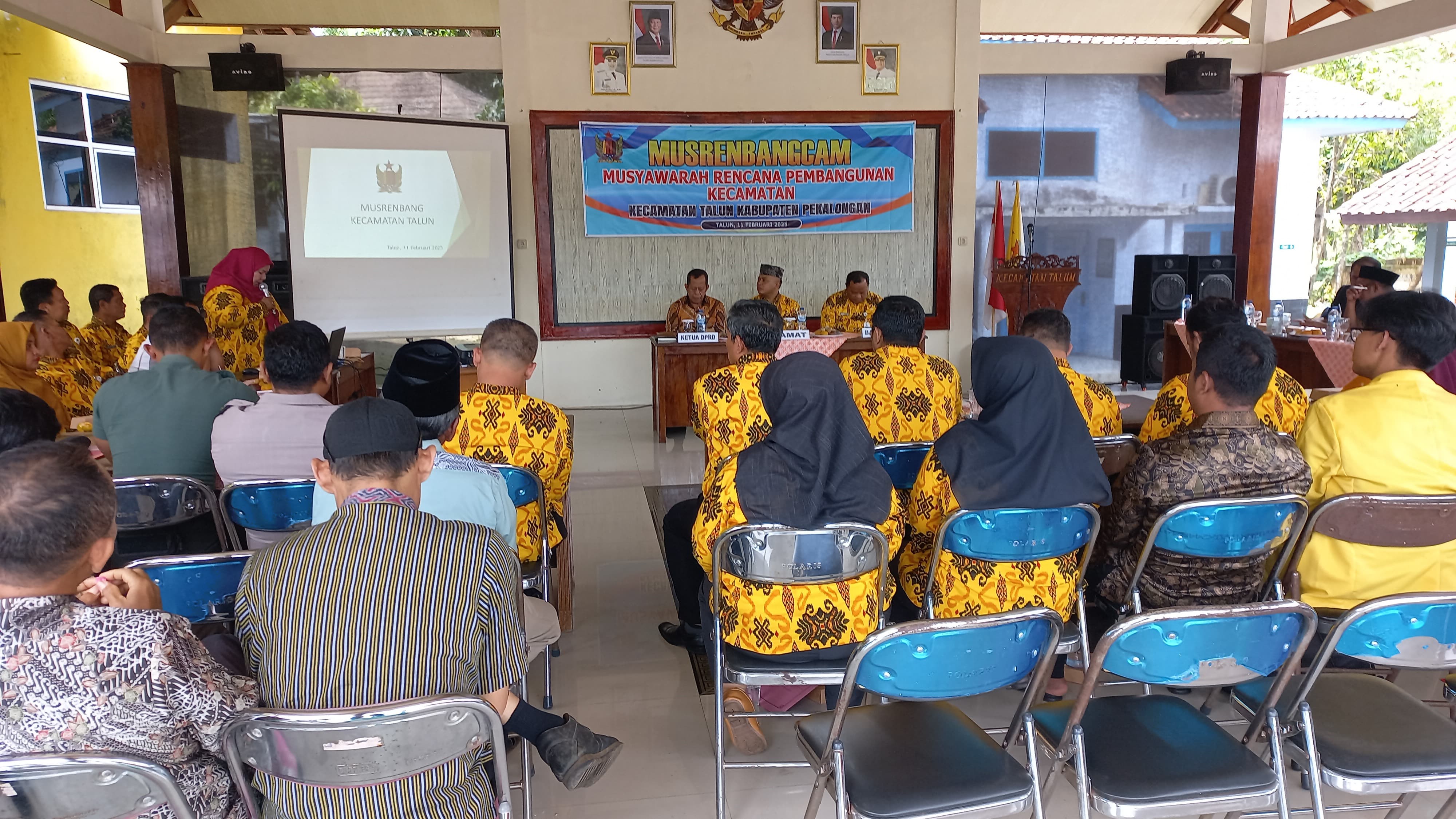 MUSRENBANG: Musrenbang Kecamatan Talun, digelar pada Selasa (11/2/2025).