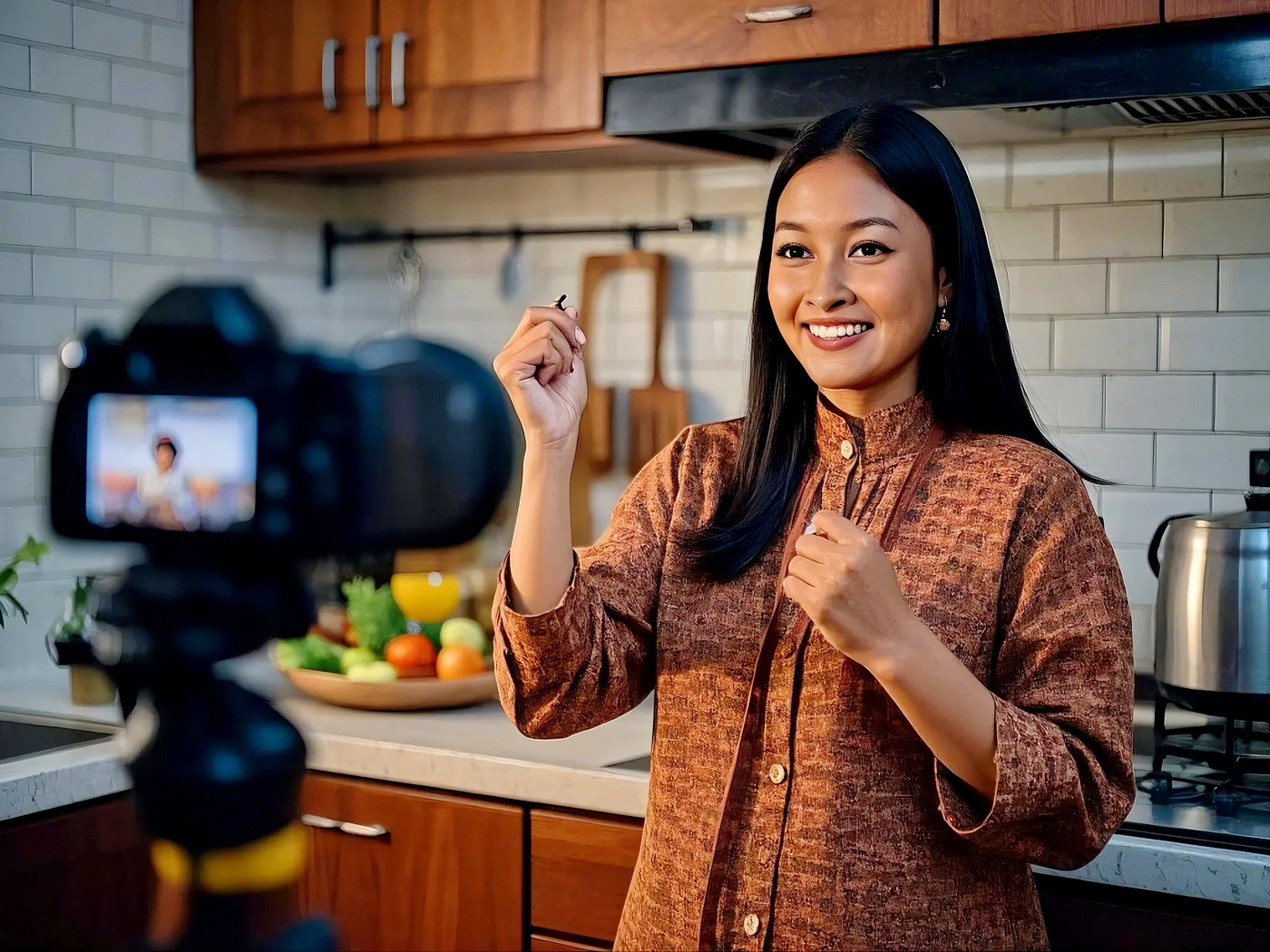 KONTEN MEMASAK - Salah satu konten menarik yang bisa ditampilkan di sosmed adalah proses memasak.