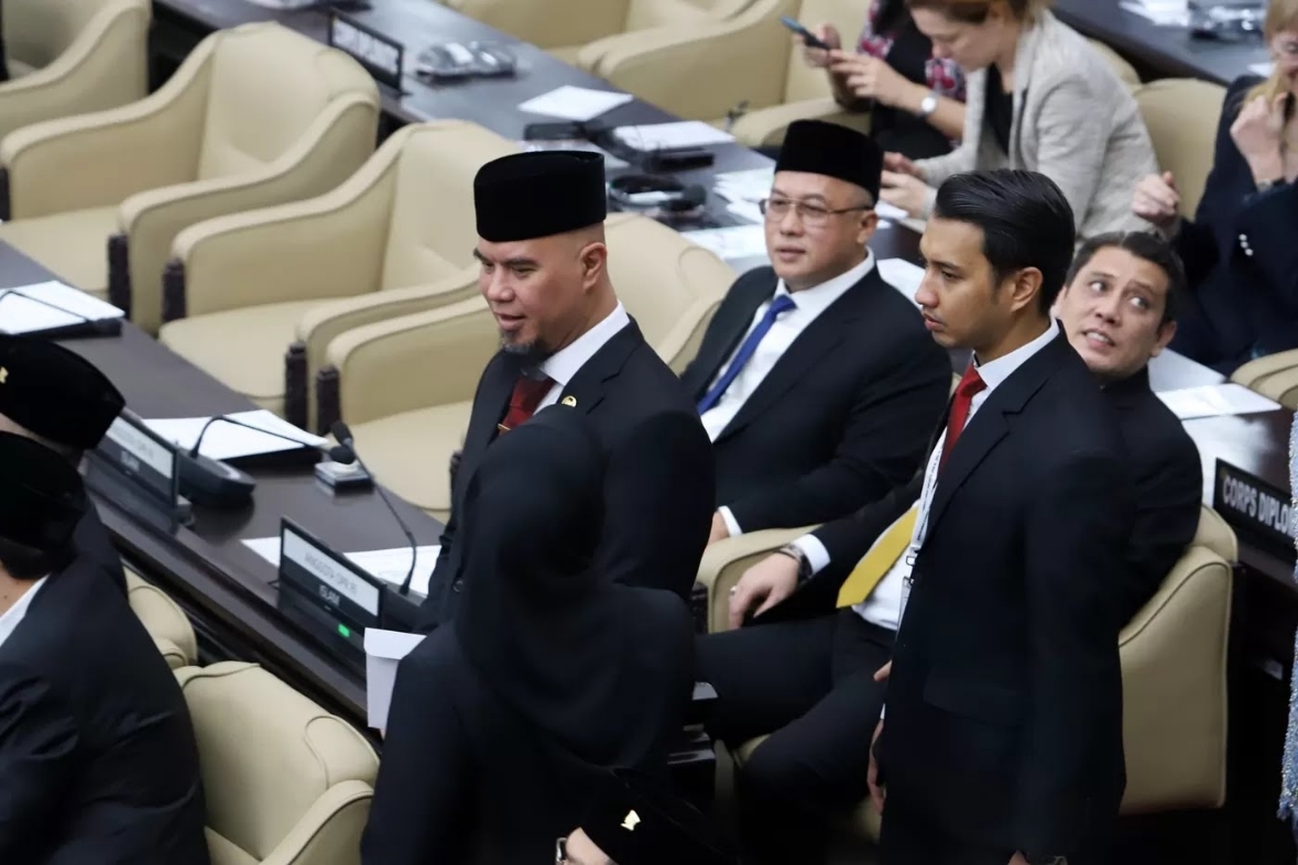 Anggota DPR dari Partai Gerindra Ahmad Dhani Prasetya.